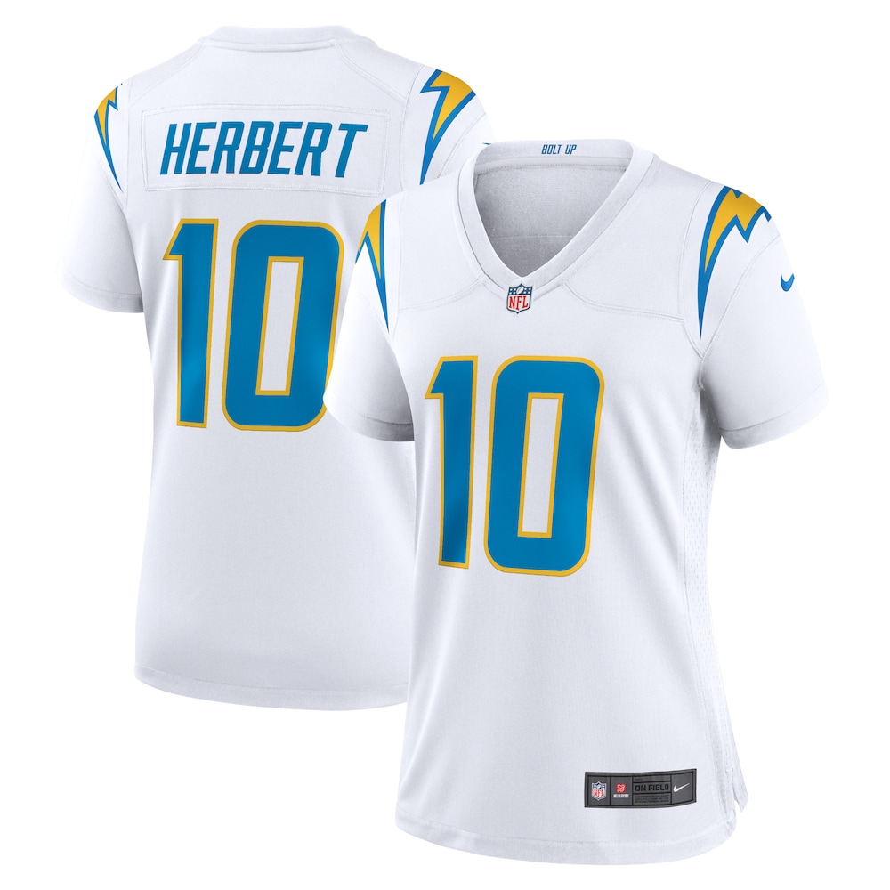 Justin Herbert Los Angeles Chargers Women's Game Jersey | White