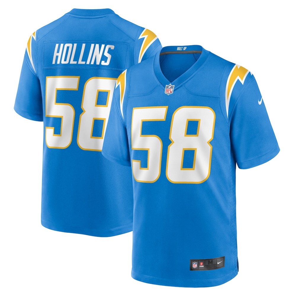 Justin Hollins Los Angeles Chargers  Game Jersey |  Powder Blue