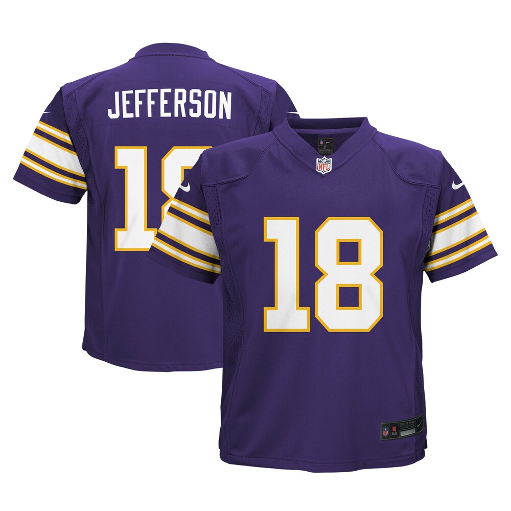 Justin Jefferson Minnesota Vikings Nike Preschool Alternate Game Jersey - Purple