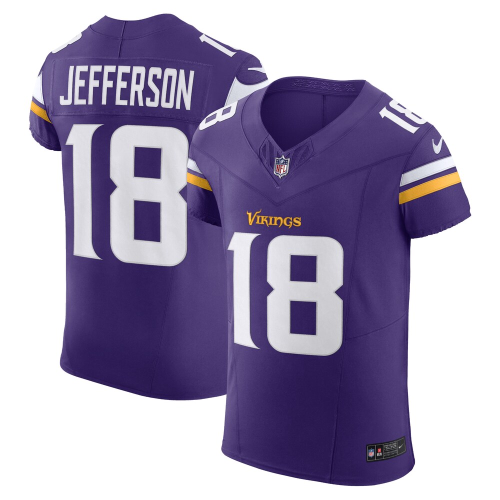 Justin Jefferson Minnesota Vikings Nike  Vapor F.U.S.E. Elite Jersey - Purple
