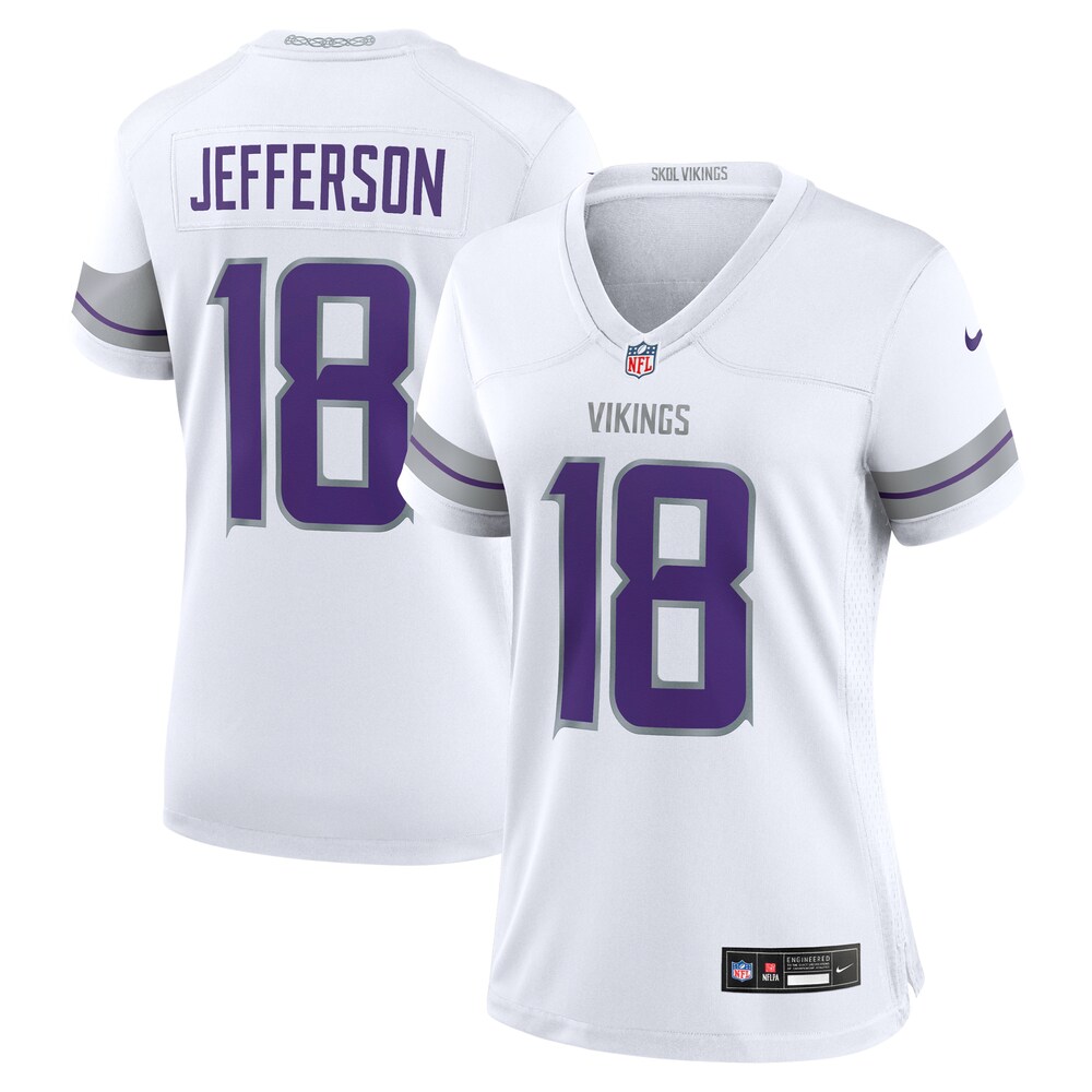 Justin Jefferson Minnesota Vikings Women's Alternate Game Player Jersey | White