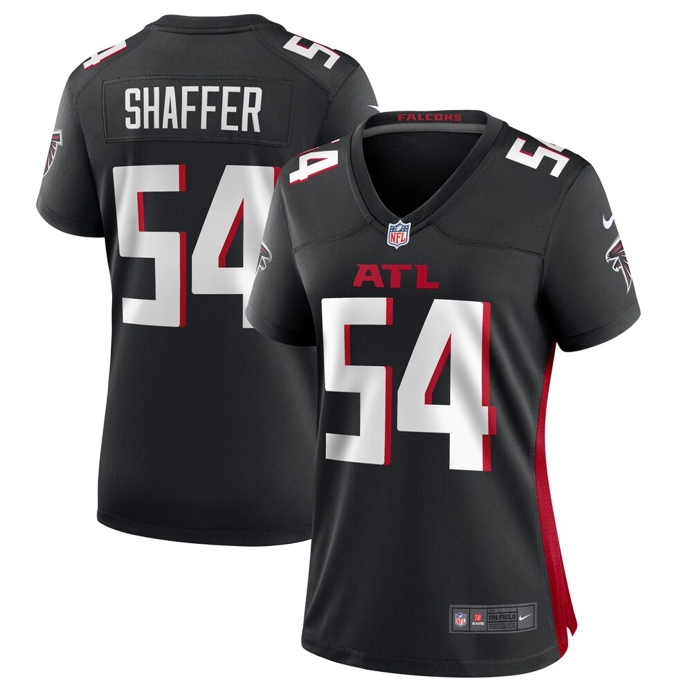 Justin Shaffer Atlanta Falcons Nike Women's  Game Jersey -  Black