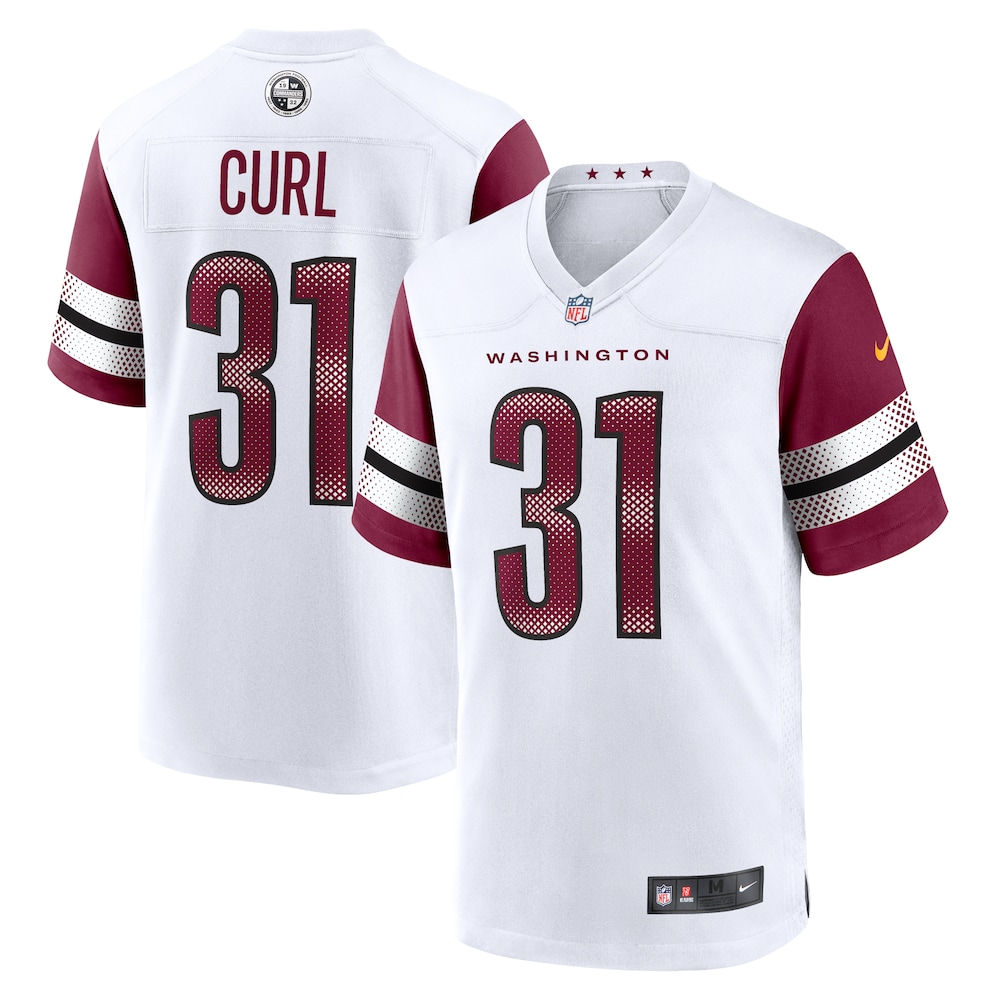 Kamren Curl Washington Commanders Game Jersey - White