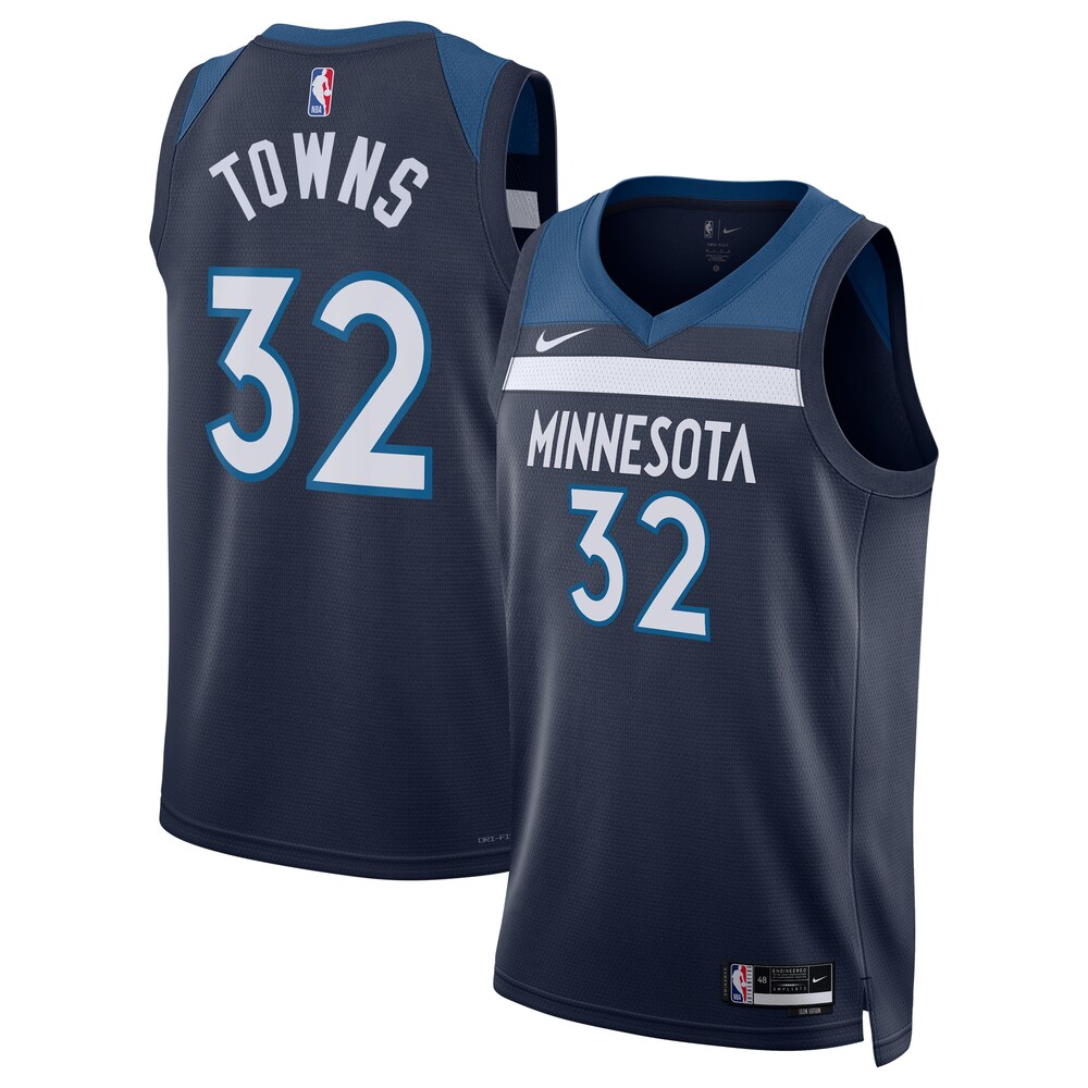 Karl-Anthony Towns Minnesota Timberwolves Nike Unisex Swingman Jersey - Icon Edition - Navy