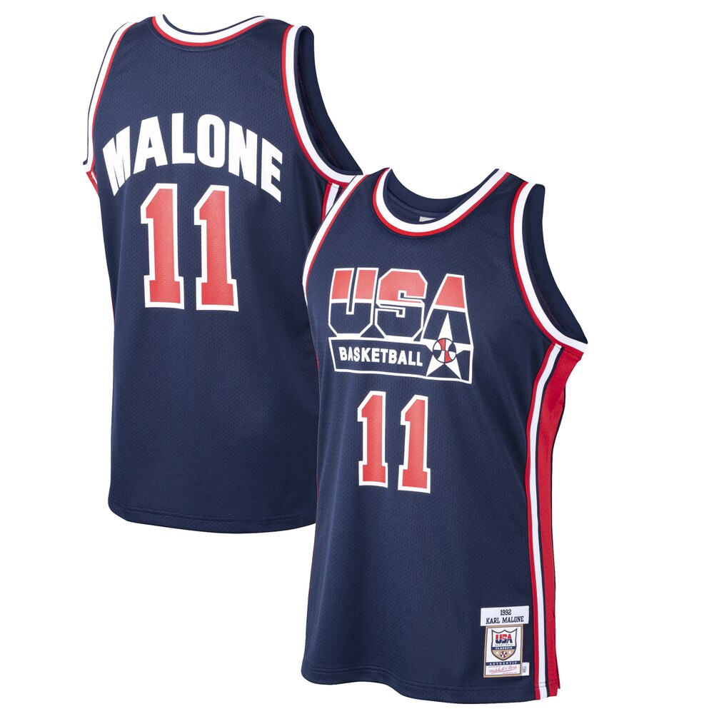 Karl Malone USA Basketball Mitchell x Ness 1992 Dream Team Authentic Jersey | Navy