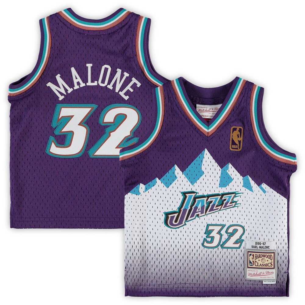 Karl Malone Utah Jazz Mitchell & Ness Infant 1996/97 Retired Player Jersey - Purple