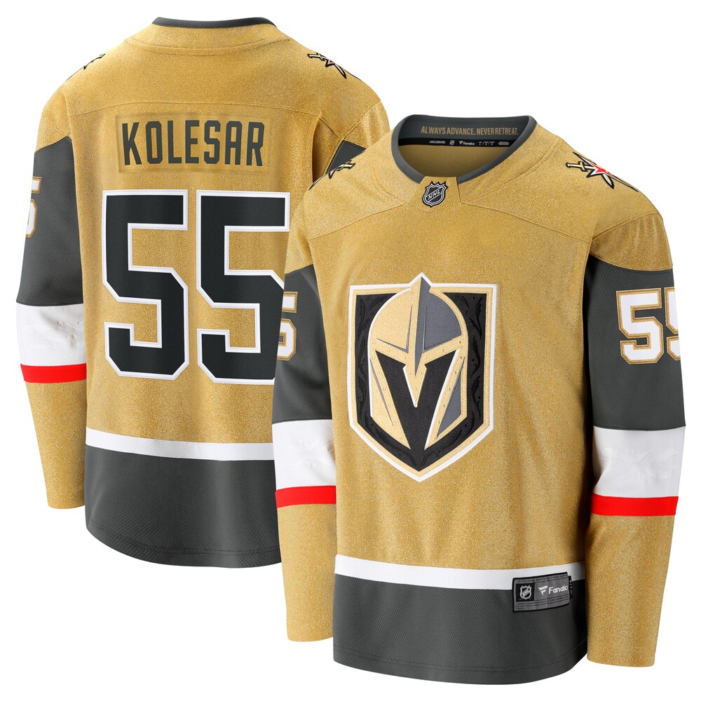 Keegan Kolesar Vegas Golden Knights Fanatics Branded Home Breakaway Jersey - Gold