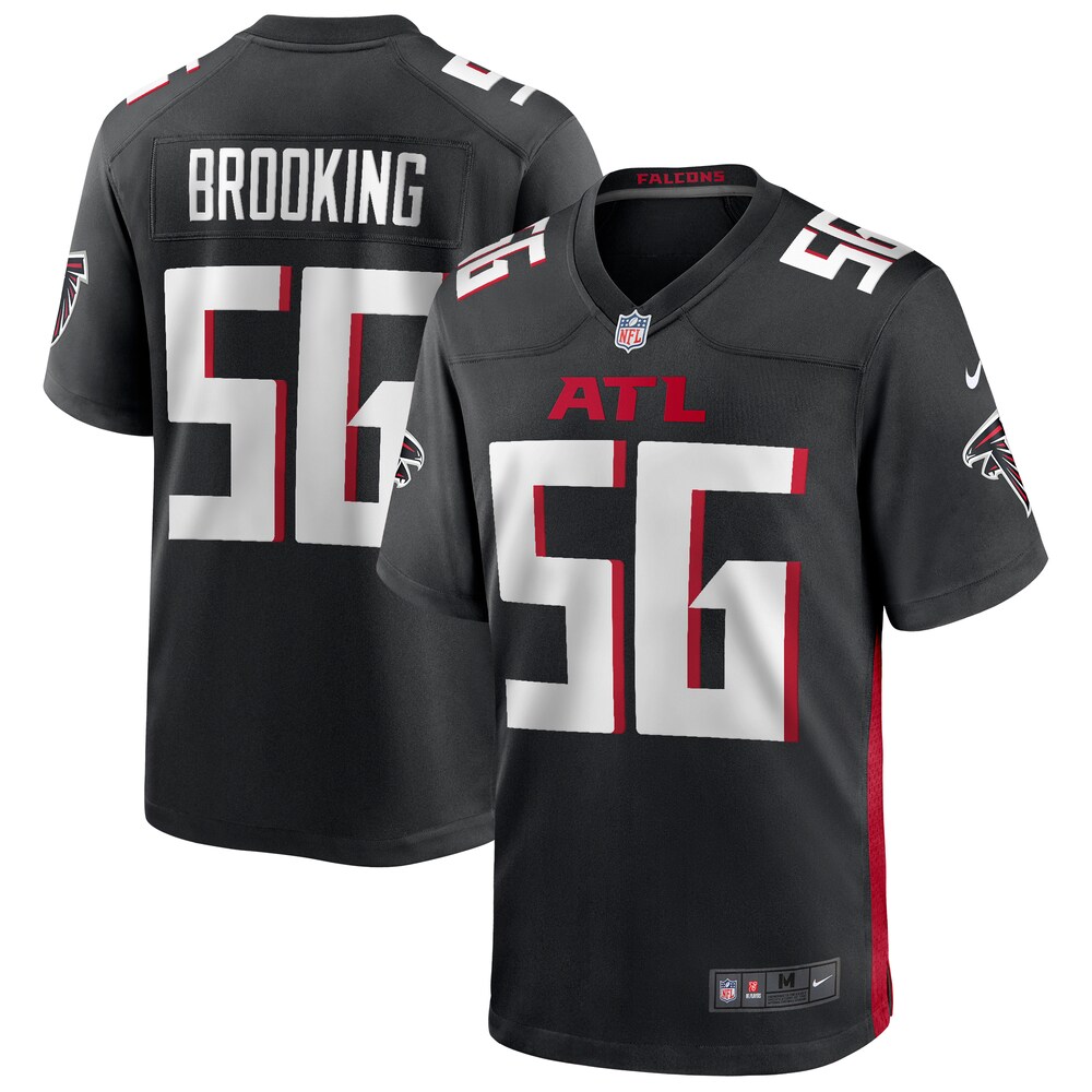 Keith Brooking Atlanta Falcons Game Retired Player Jersey | Black