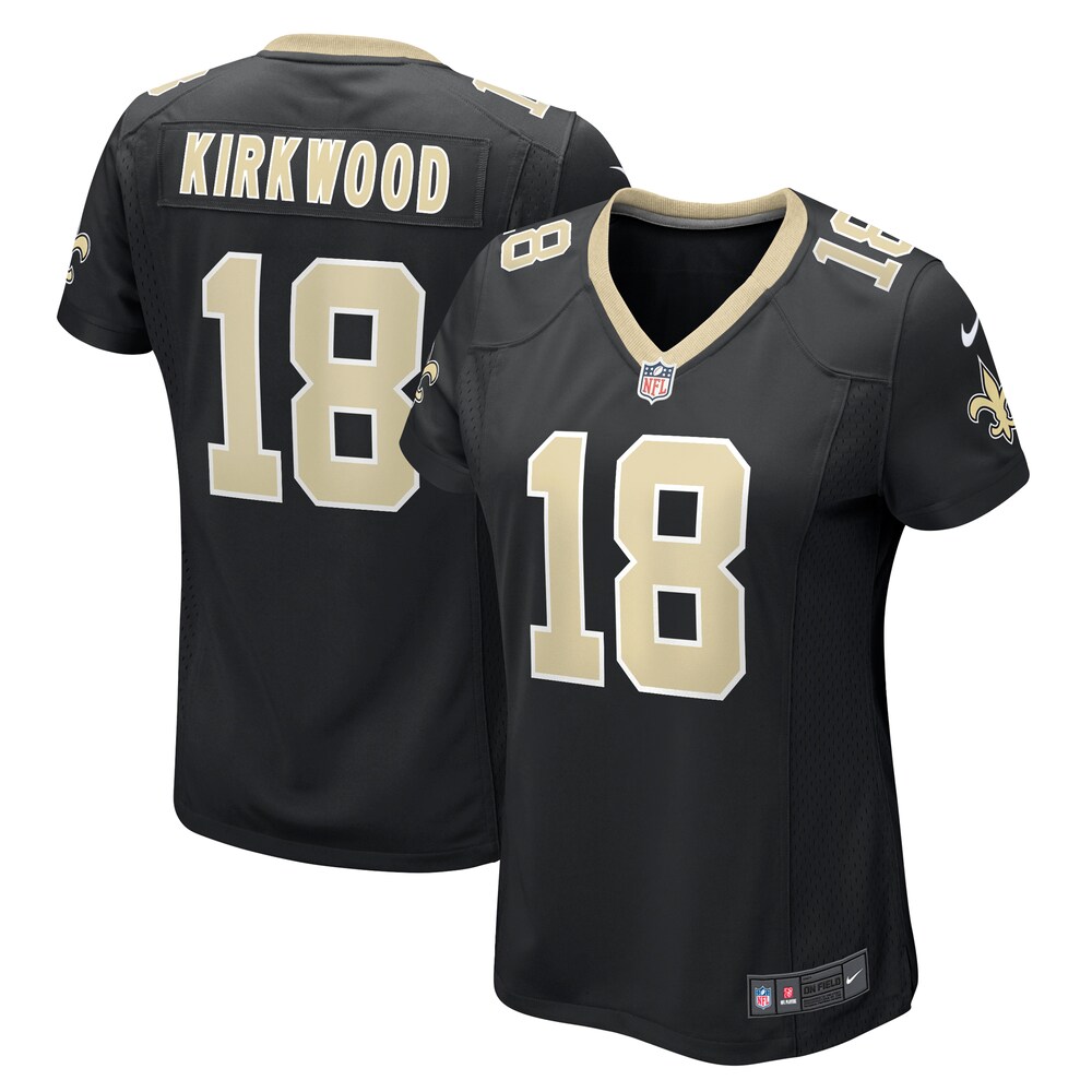 Keith Kirkwood New Orleans Saints Nike Women's Team Game Jersey -  Black