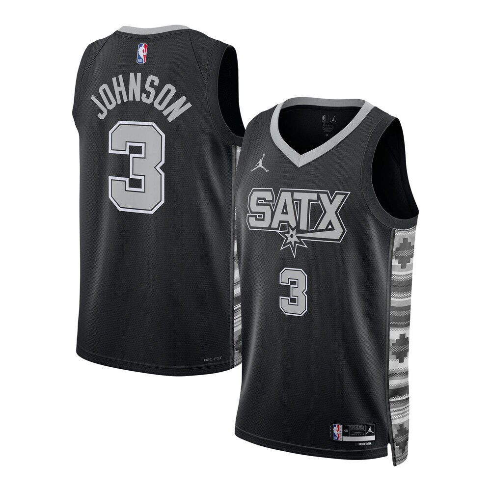 Keldon Johnson San Antonio Spurs Jordan Brand Unisex Swingman Jersey - Statement Edition - Black