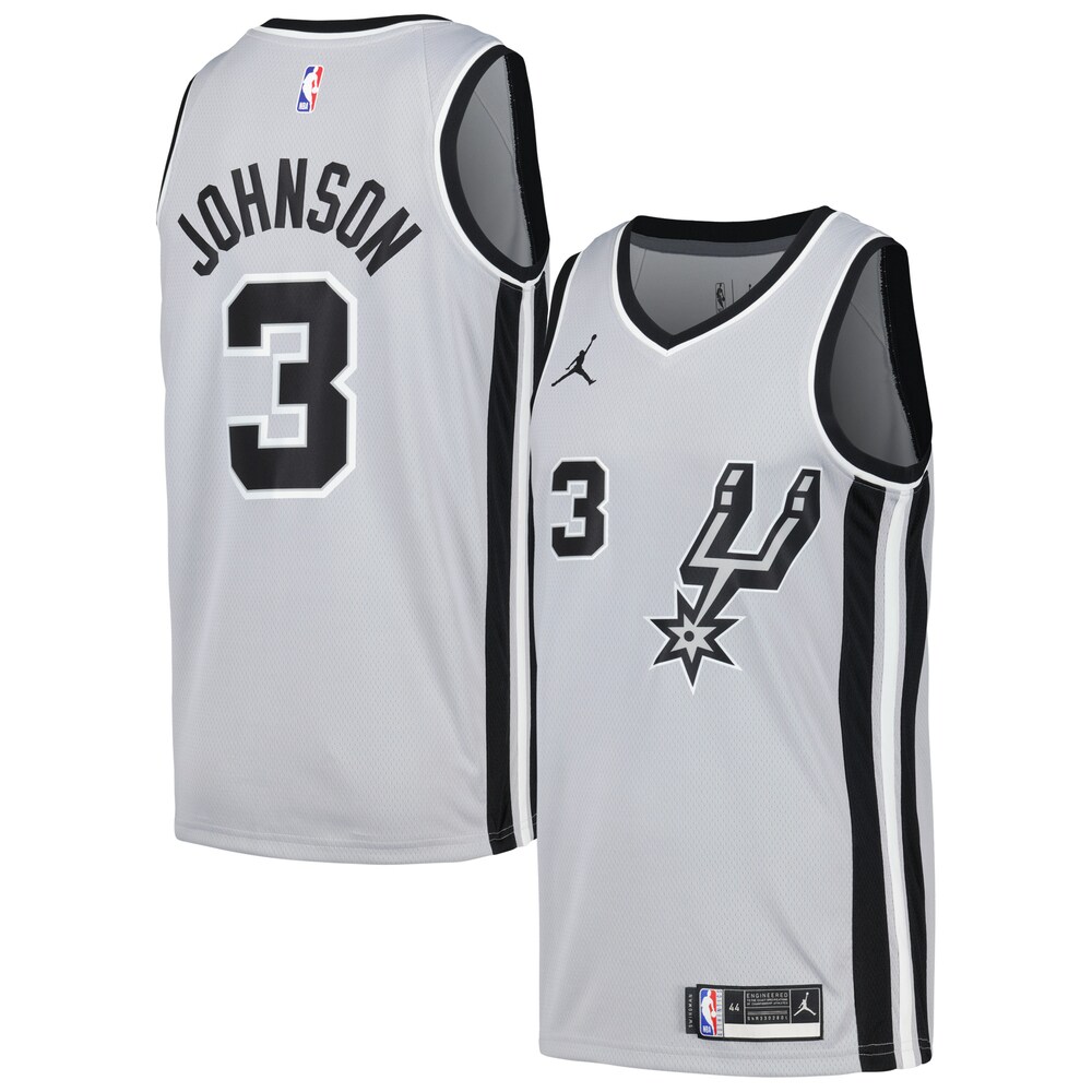 Keldon Johnson San Antonio Spurs Nike Swingman Player Jersey - Statement Edition - Silver