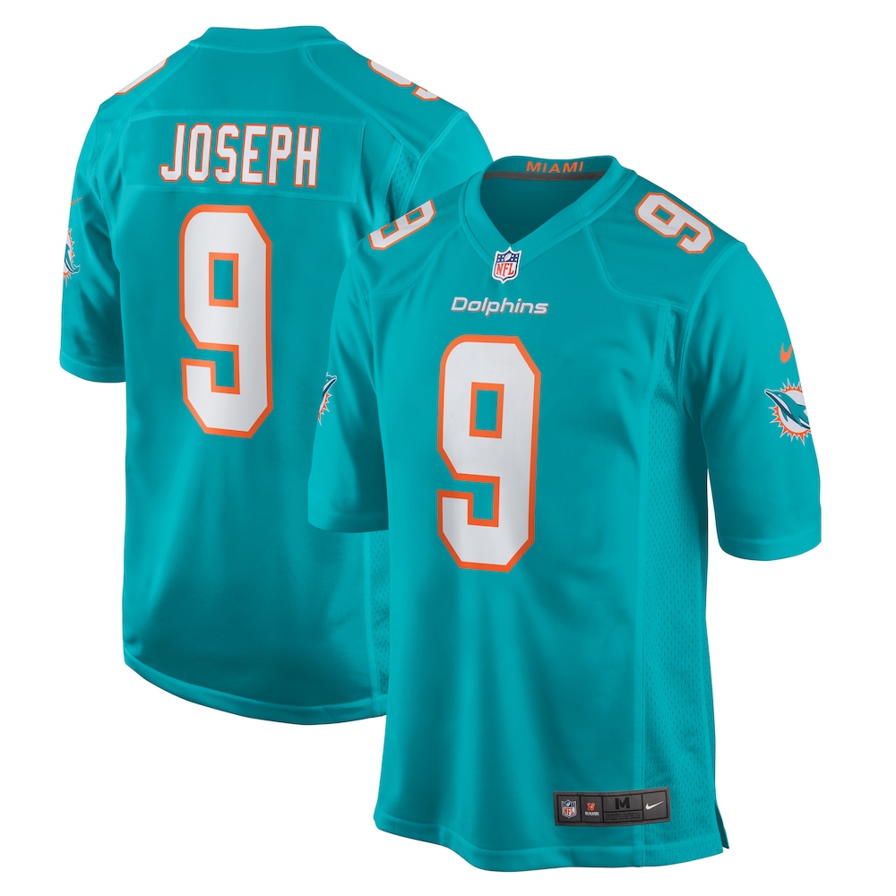 Kelvin Joseph Miami Dolphins Team Game Jersey -  Aqua