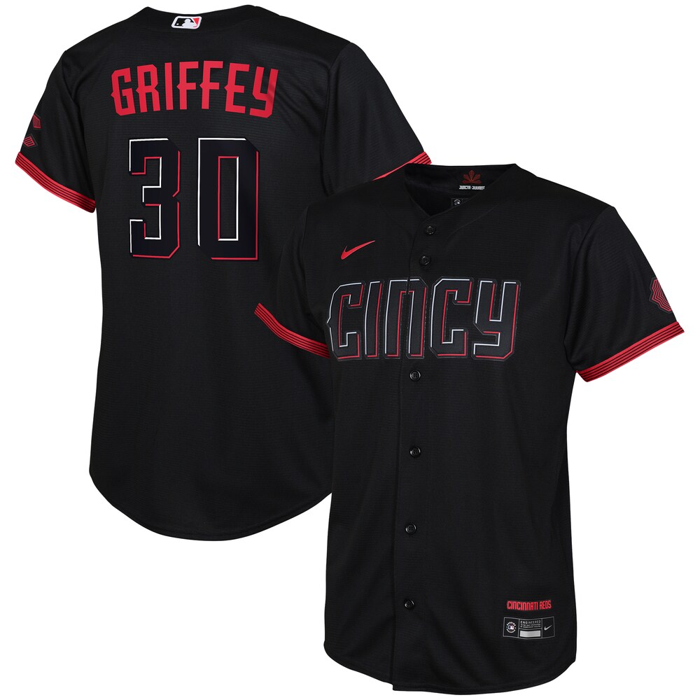 Ken Griffey Jr. Cincinnati Reds Nike Toddler 2023 City Connect Replica Player Jersey - Black