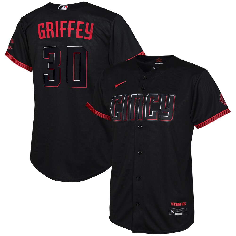 Ken Griffey Jr. Cincinnati Reds Toddler City Connect Replica Player Jersey - Black