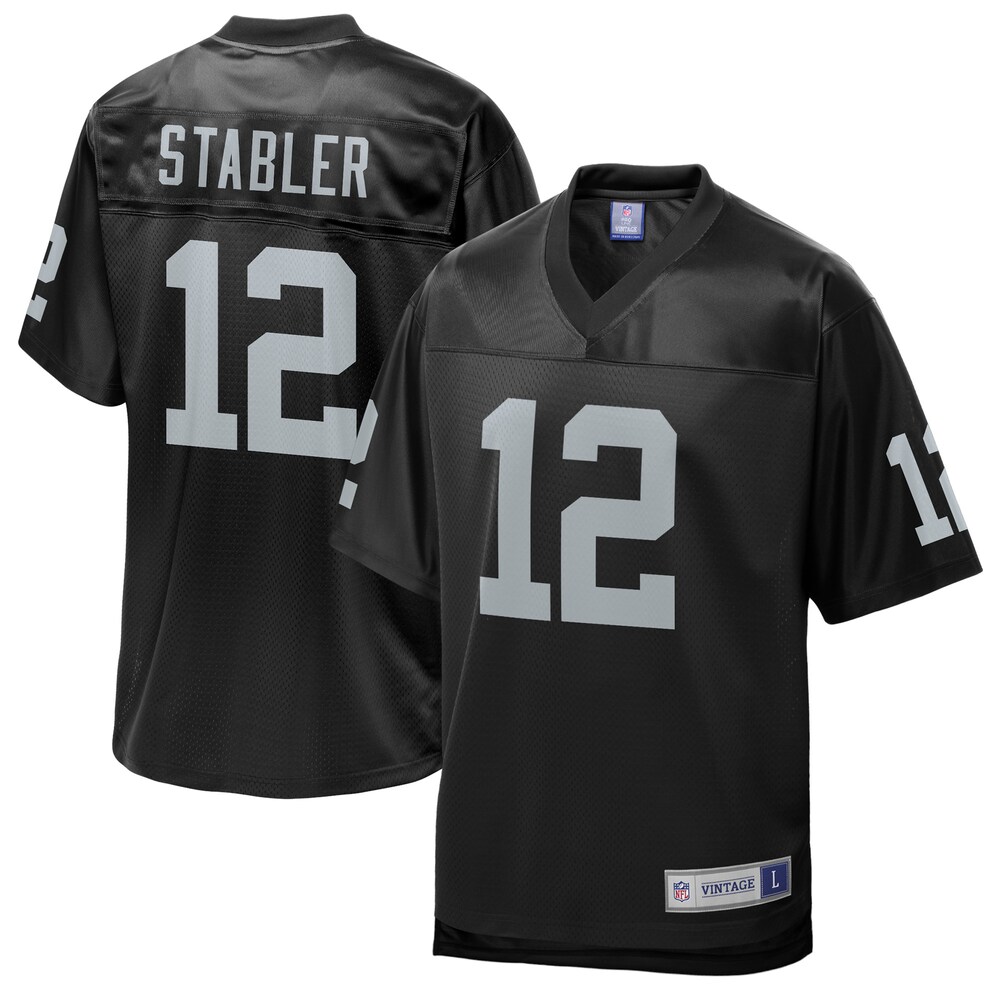 Ken Stabler Las Vegas Raiders NFL Pro Line Retired Player Replica Jersey - Black