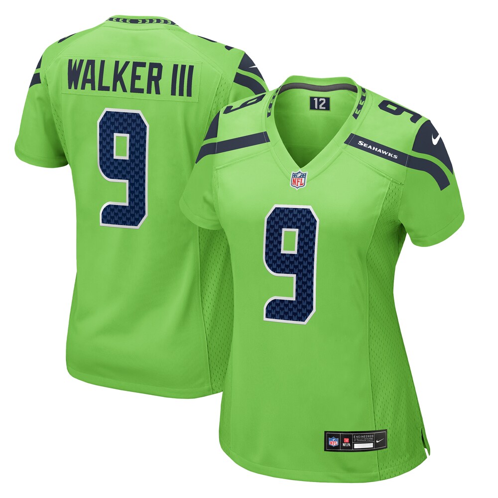 Kenneth Walker III Seattle Seahawks Women's  Game Jersey | Neon Green