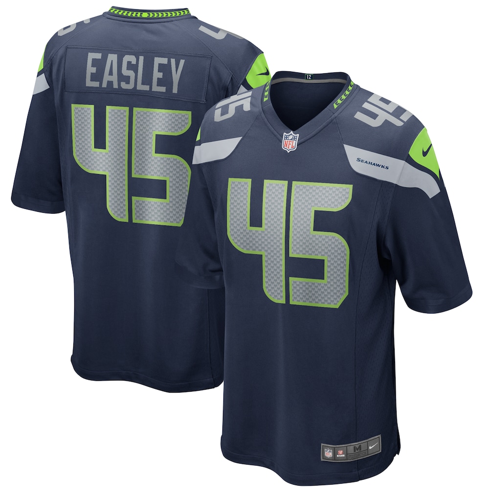 Kenny Easley Seattle Seahawks Game Retired Player Jersey | College Navy