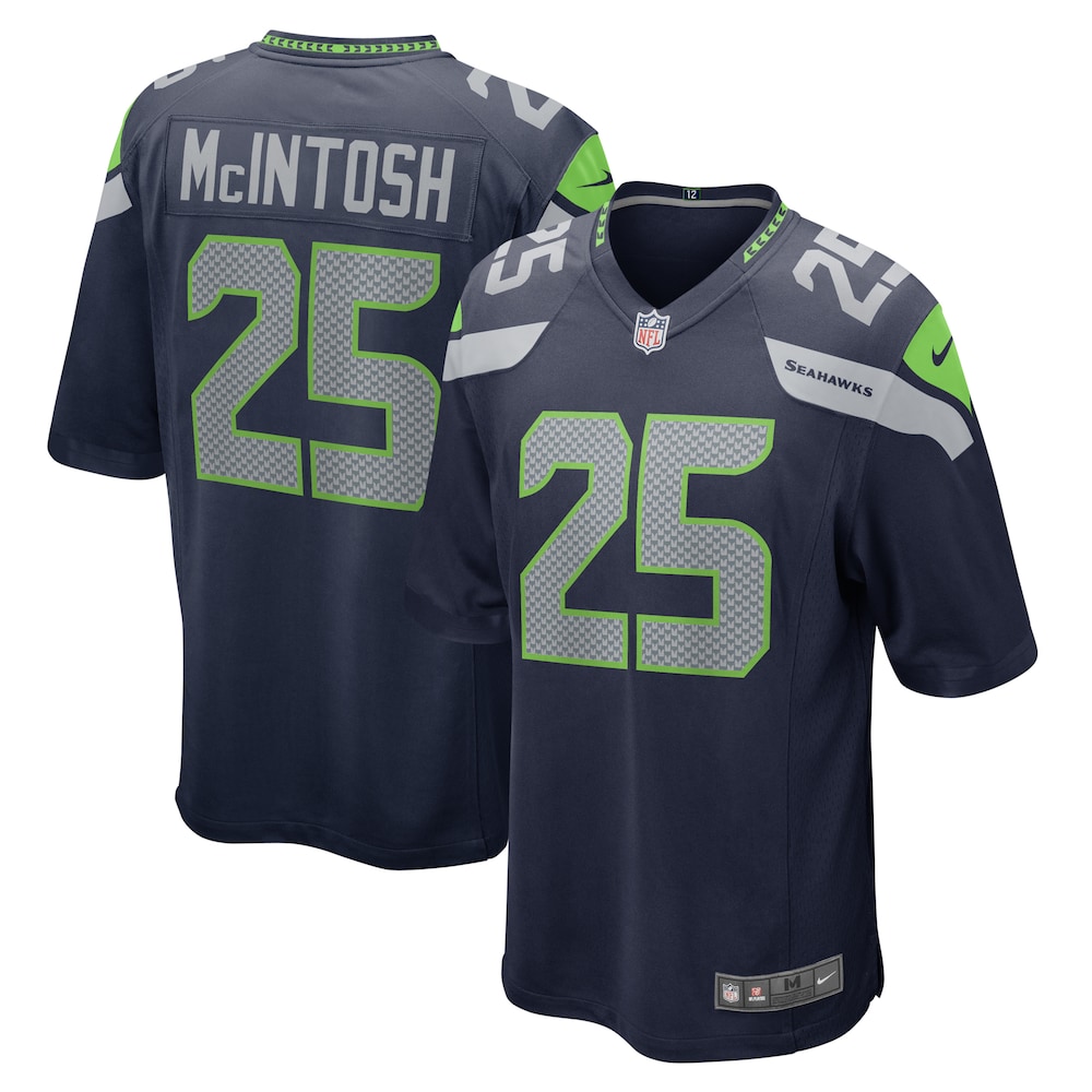 Kenny McIntosh Seattle Seahawks  Game Jersey | College Navy