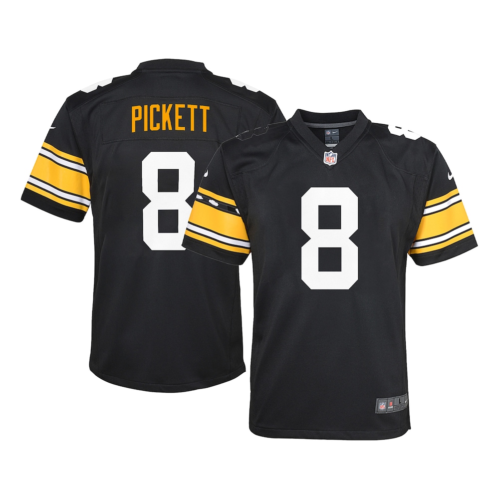 Kenny Pickett Pittsburgh Steelers Youth Game Jersey - Black