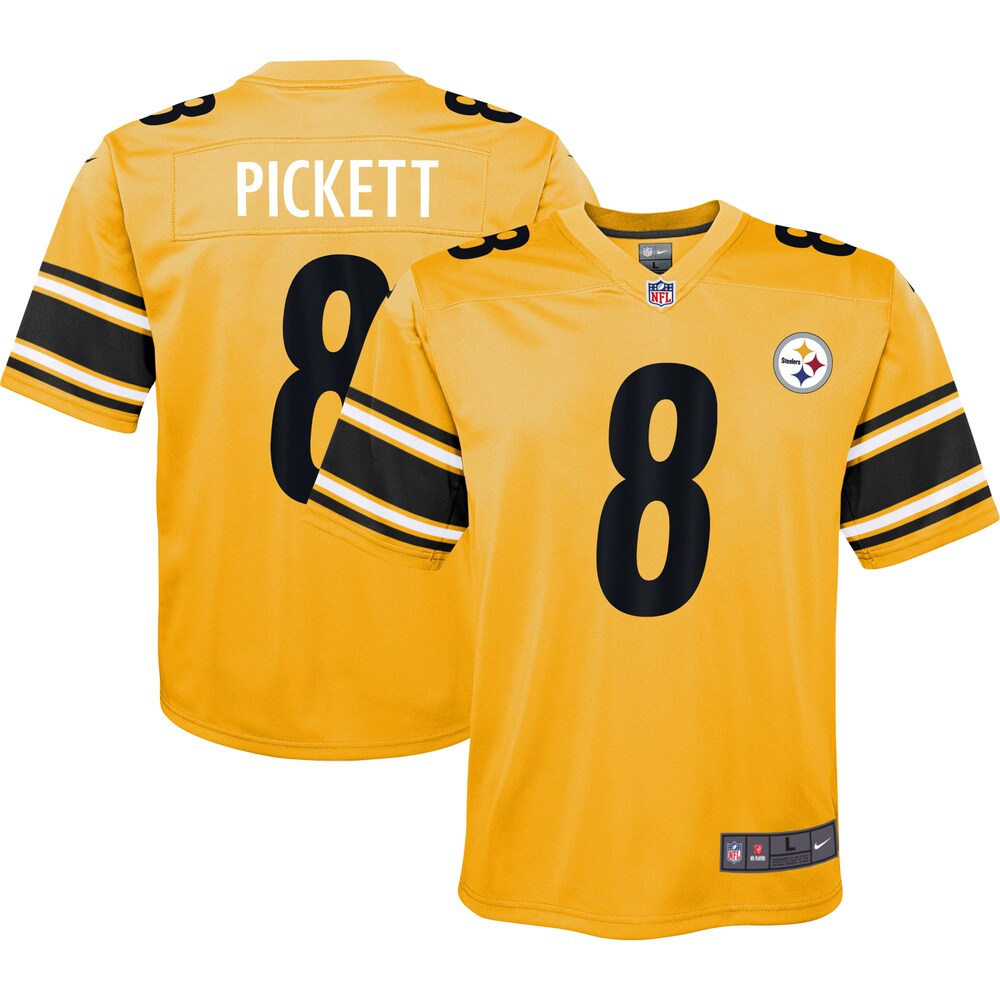 Kenny Pickett Pittsburgh Steelers Youth Inverted Game Jersey | Gold