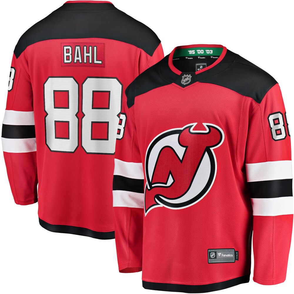 Kevin Bahl New Jersey Devils Fanatics Branded Home Breakaway Jersey - Red