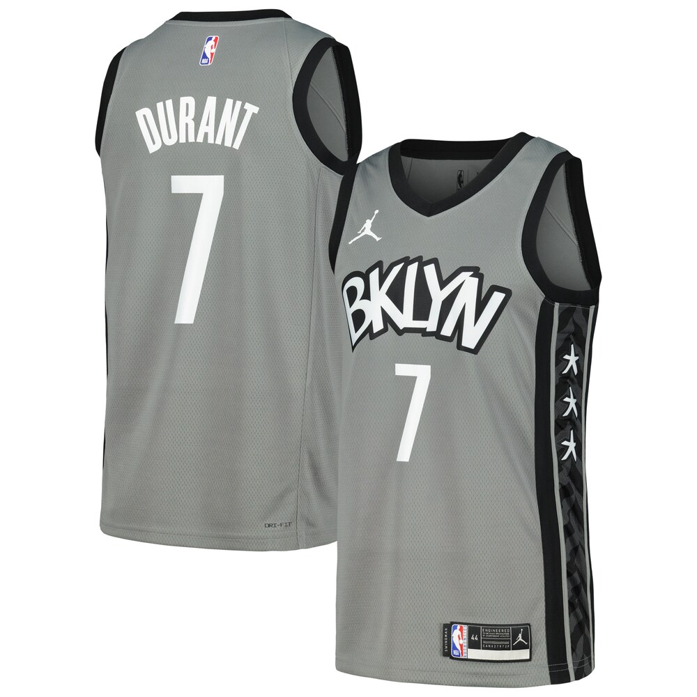 Kevin Durant Brooklyn Nets Nike Swingman Player Jersey - Statement Edition - Gray