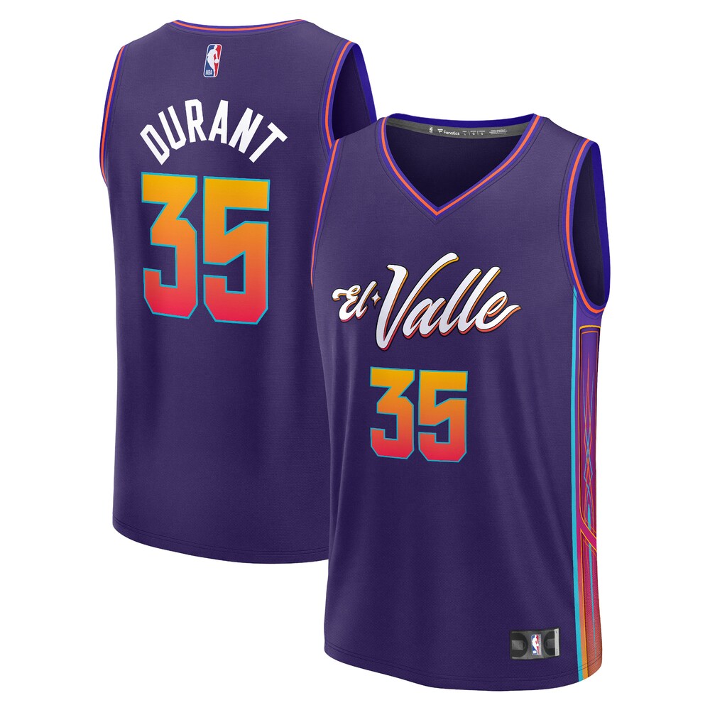 Kevin Durant Phoenix Suns Fanatics Branded Unisex 2023/24 Fast Break Jersey - Purple - City Edition