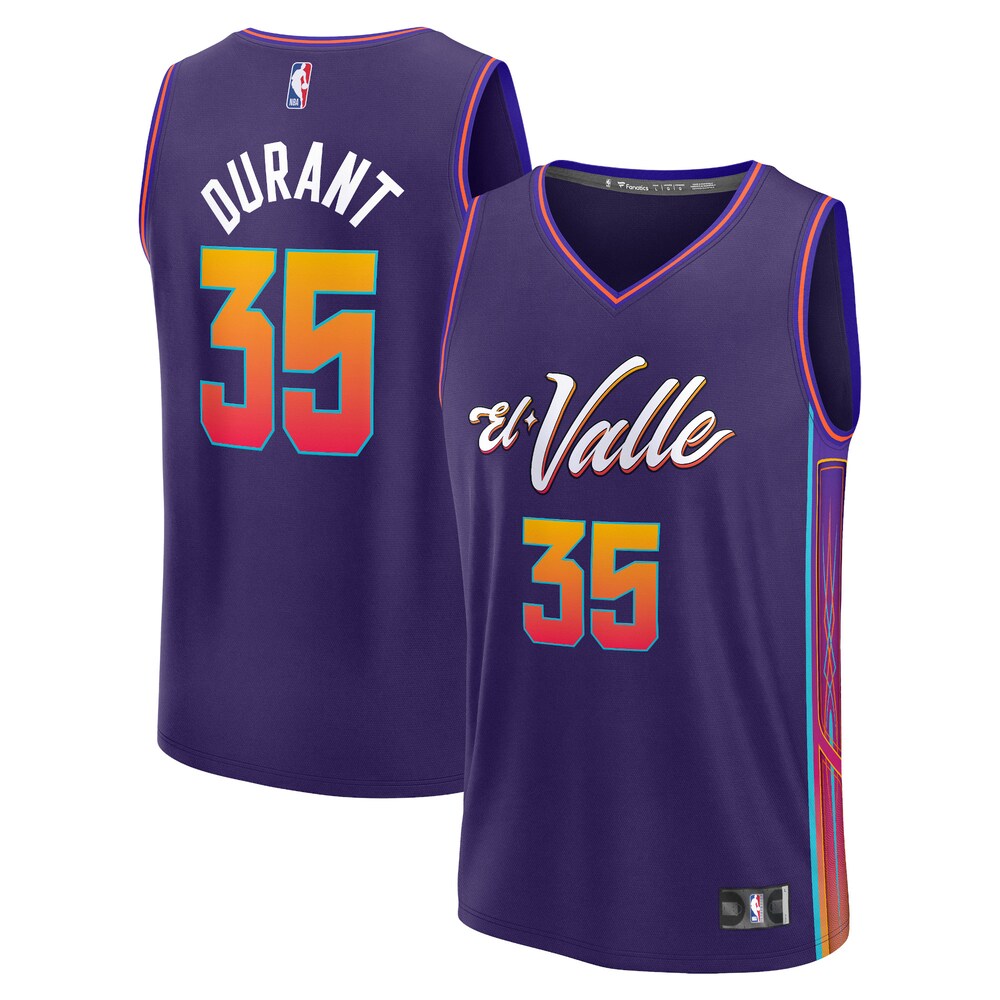 Kevin Durant Phoenix Suns Fanatics Branded Youth 2023/24 Fast Break Jersey - Purple - City Edition