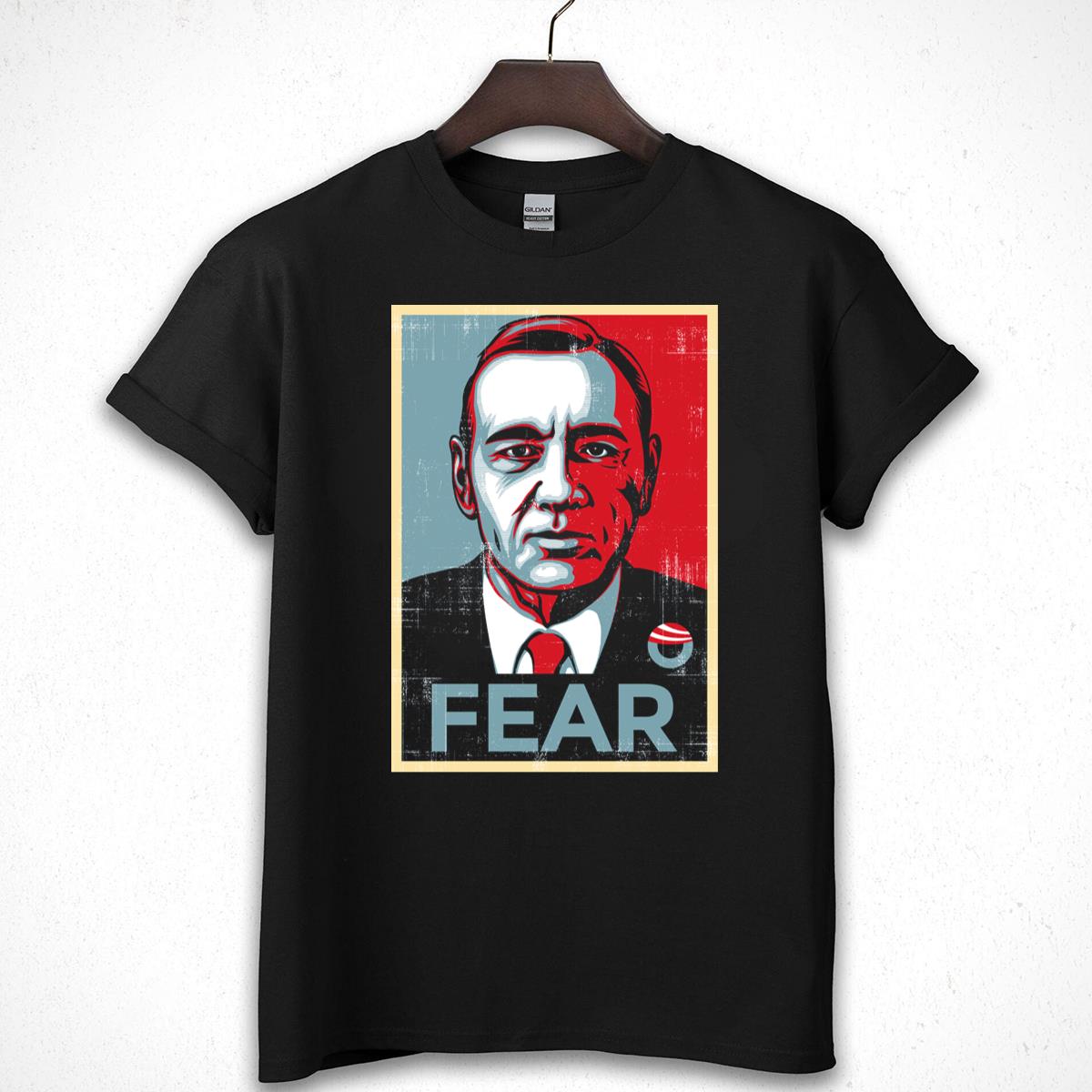Kevin Spacey House of Cards Political Fear Propaganda Graphic T-Shirt