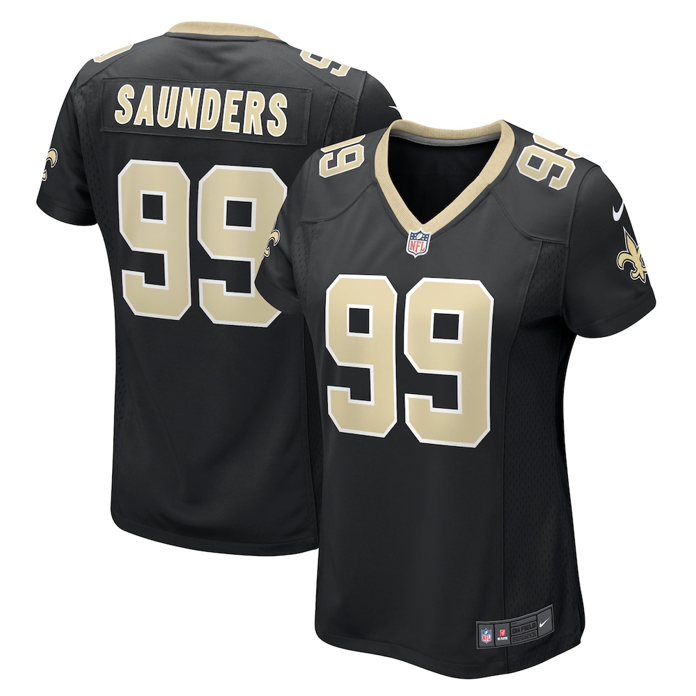 Khalen Saunders New Orleans Saints Women's Game Jersey | Black