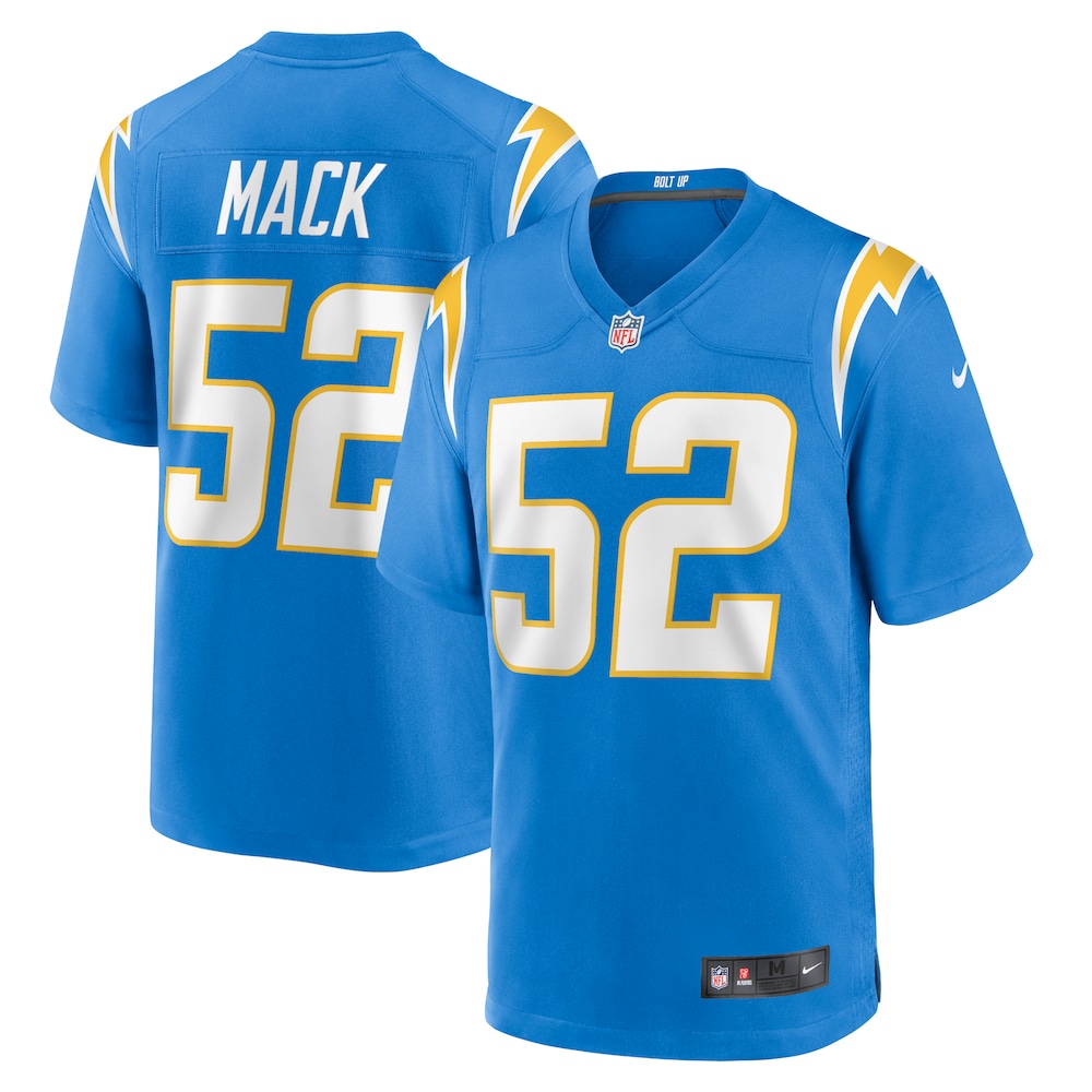 Khalil Mack Los Angeles Chargers Youth Game Jersey - Powder Blue