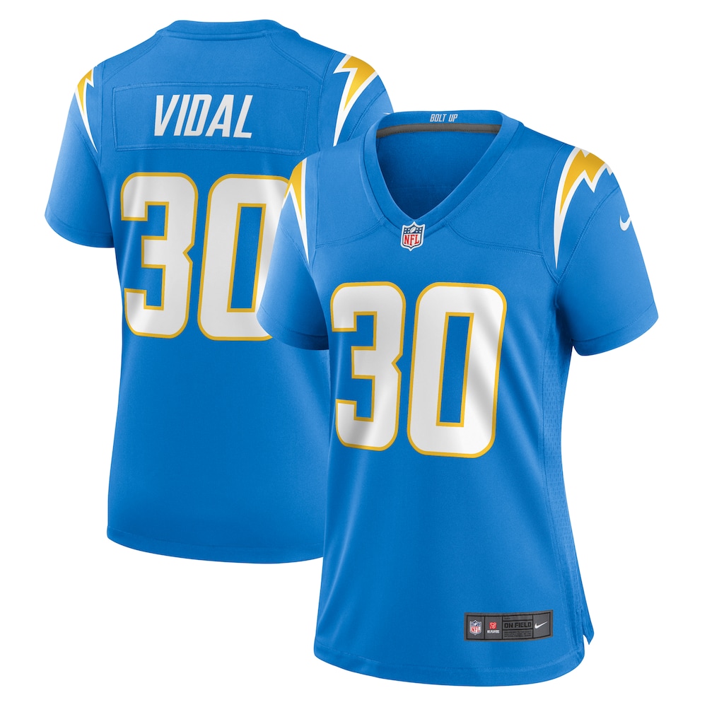 Kimani Vidal Los Angeles Chargers Women's  Game Jersey |  Powder Blue