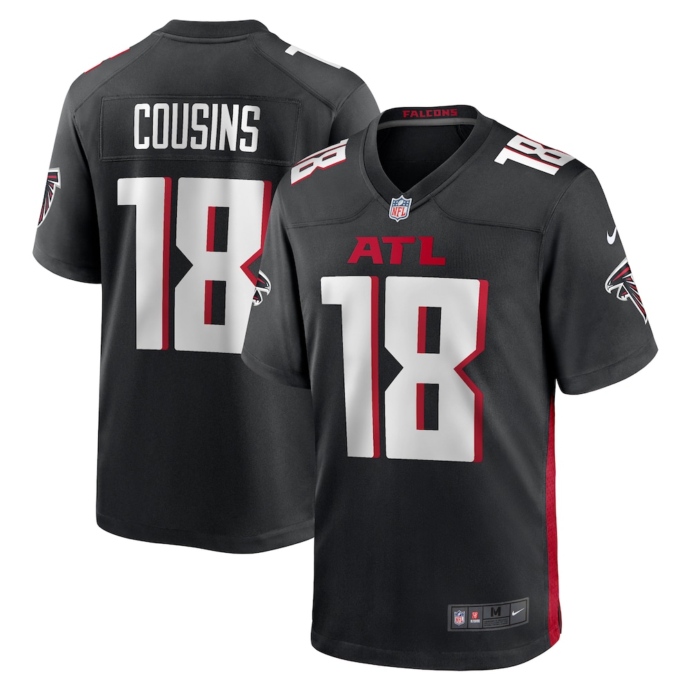 Kirk Cousins Atlanta Falcons Game Player Jersey | Black