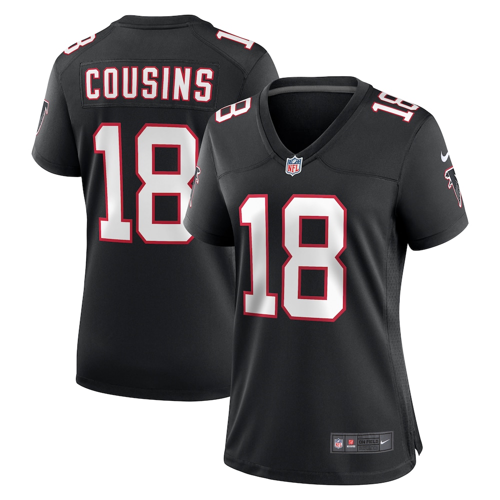 Kirk Cousins Atlanta Falcons Women's Alternate Game Jersey |  Black