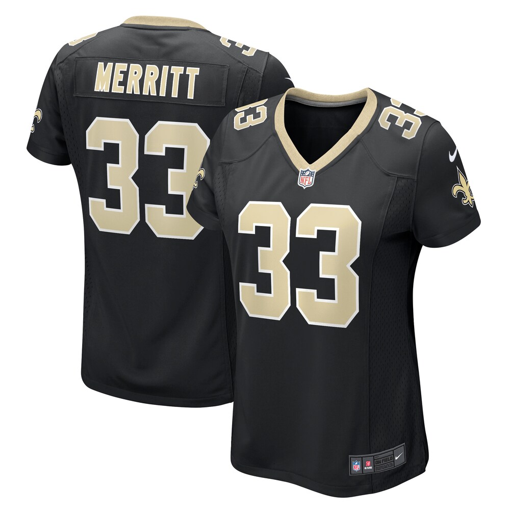 Kirk Merritt New Orleans Saints Nike Women's Team Game Jersey -  Black
