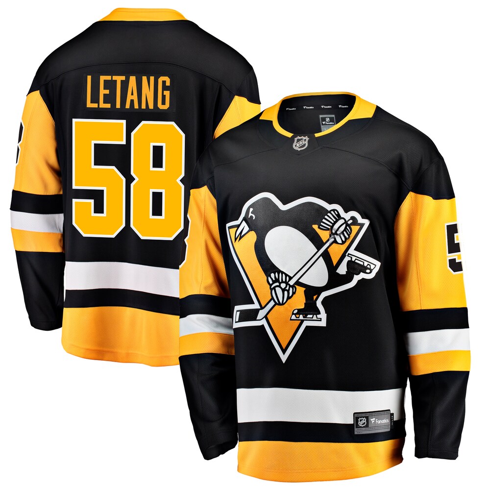 Kris Letang Pittsburgh Penguins Fanatics Branded Home Breakaway Jersey - Black