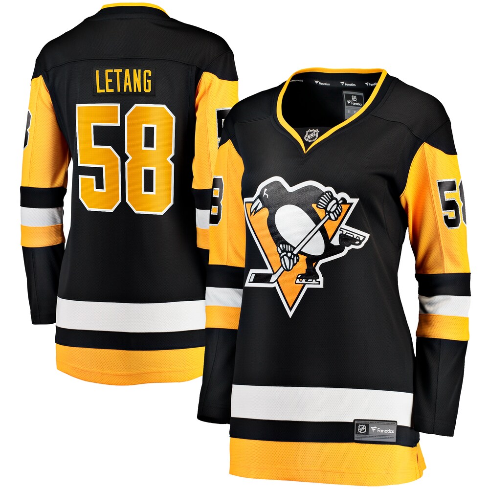 Kris Letang Pittsburgh Penguins Fanatics Branded Women's Home Breakaway Player Jersey - Black