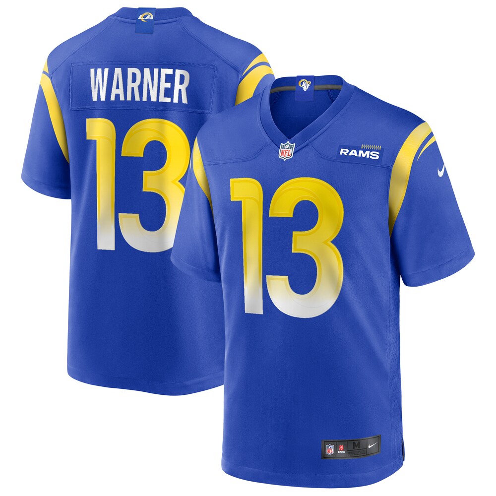 Kurt Warner Los Angeles Rams Game Retired Player Jersey | Royal