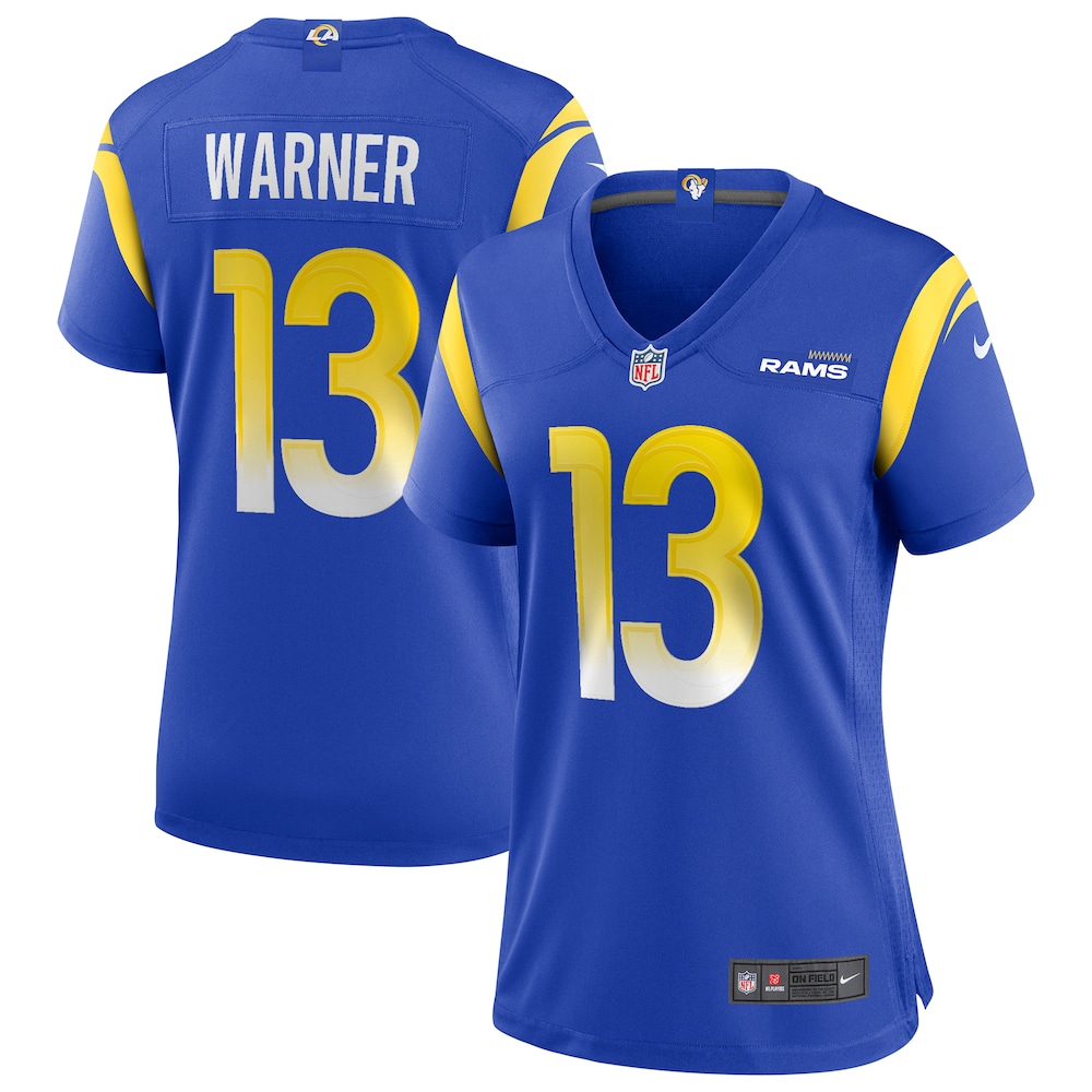 Kurt Warner Los Angeles Rams Women's Game Retired Player Jersey - Royal