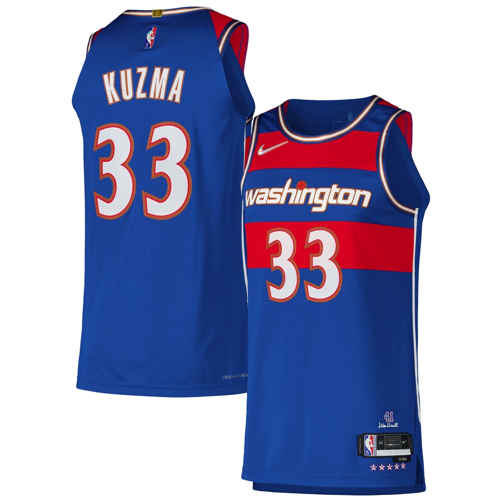 Kyle Kuzma Washington Wizards Authentic Player Jersey - City Edition - Royal