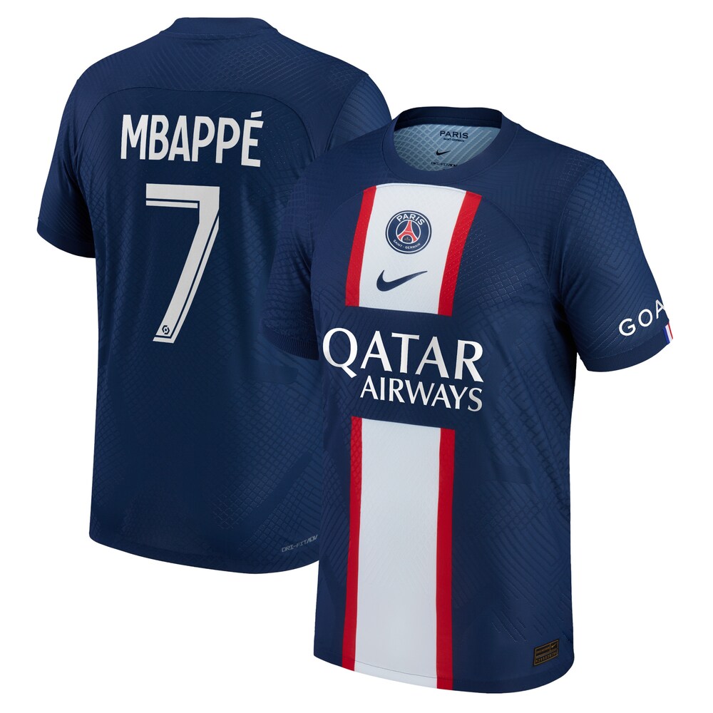 Kylian Mbappe Paris Saint-Germain Nike 2022/23 Home Player Jersey - Blue