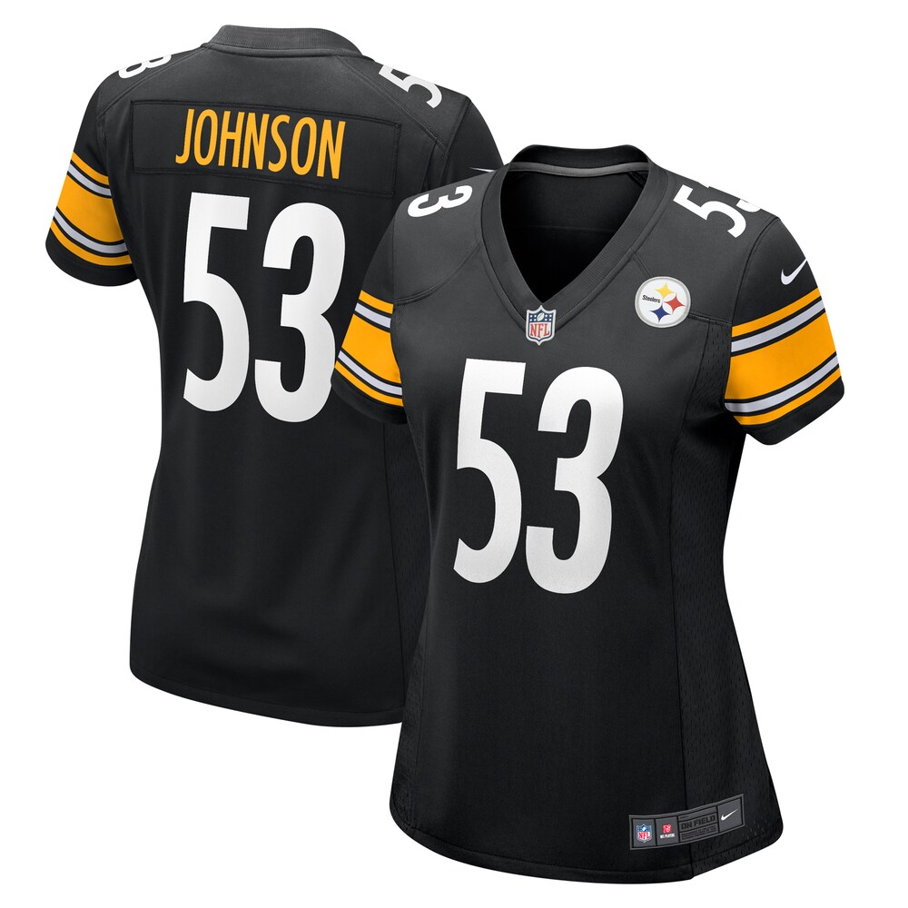 Kyron Johnson Pittsburgh Steelers Nike Women's  Game Jersey -  Black