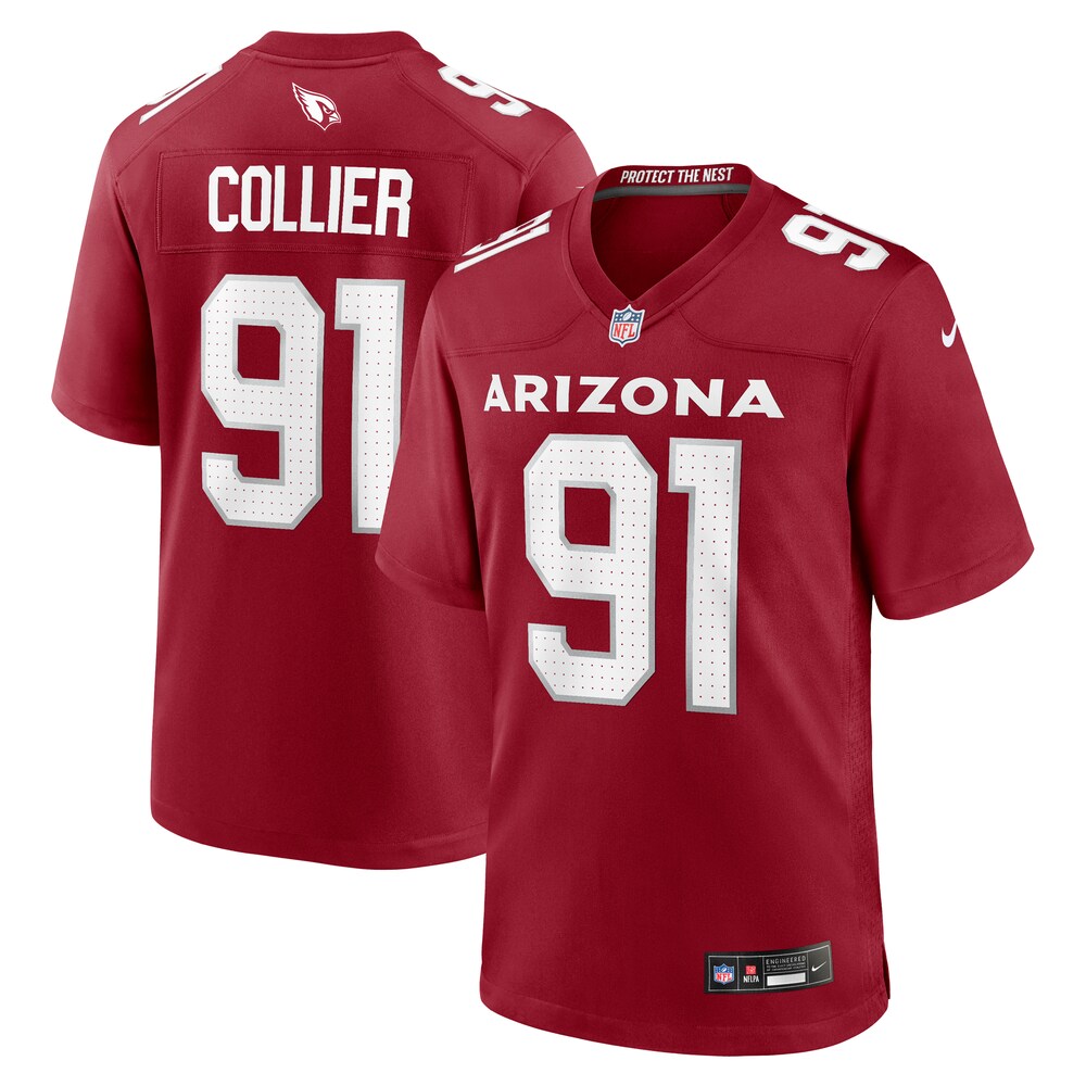 L.J. Collier Arizona Cardinals Nike Game Player Jersey - Cardinal
