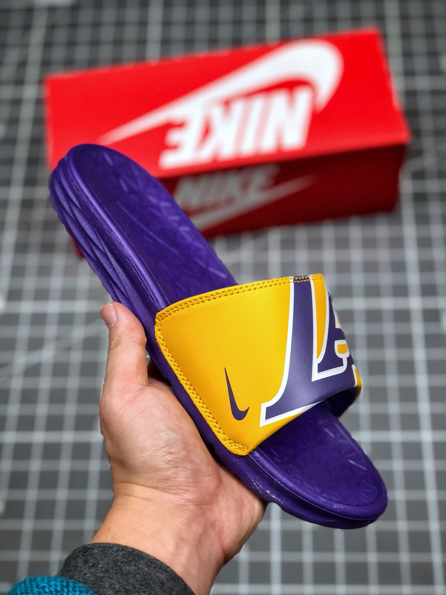 LA Lakers Benassi Solarsoft Slide 2 Shoes