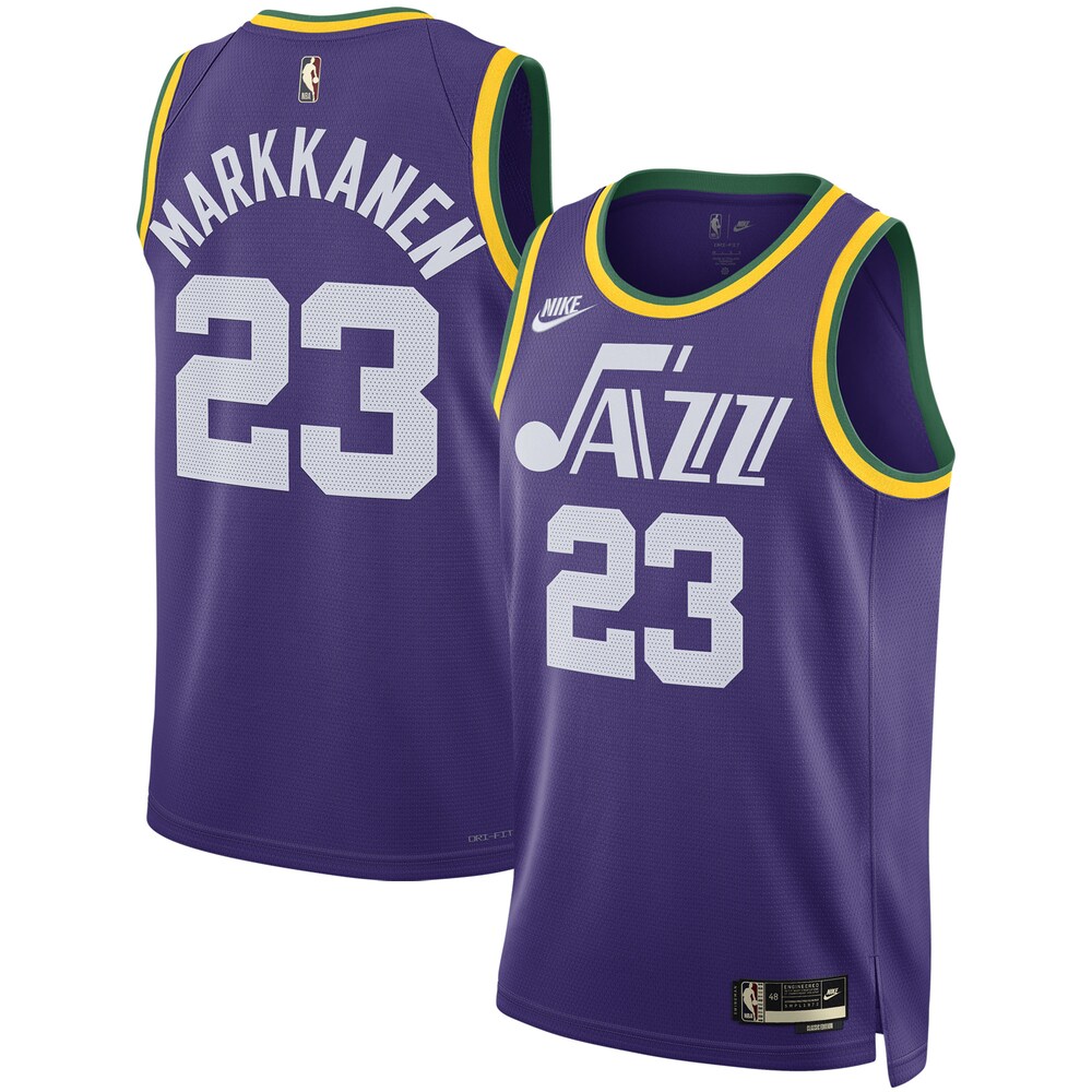 Lauri Markkanen Utah Jazz Unisex 2023/24 Swingman Replica Jersey - Classic Edition - Purple