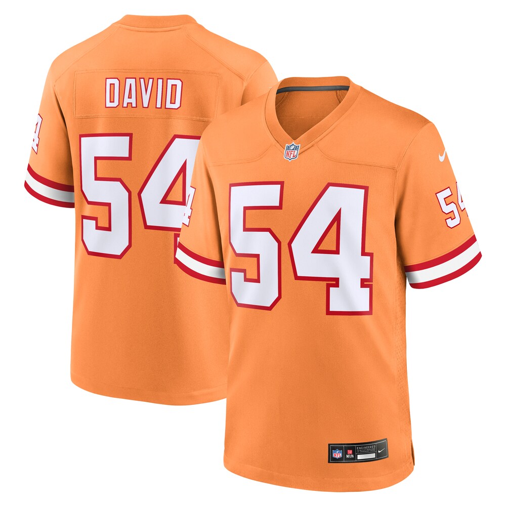 Lavonte David Tampa Bay Buccaneers Throwback Game Jersey - Orange