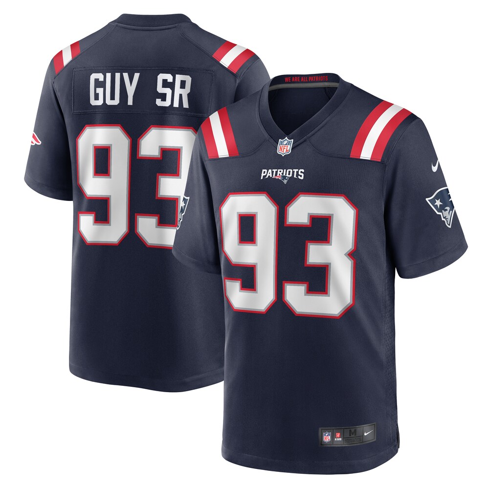 Lawrence Guy New England Patriots Team Game Jersey -  Navy