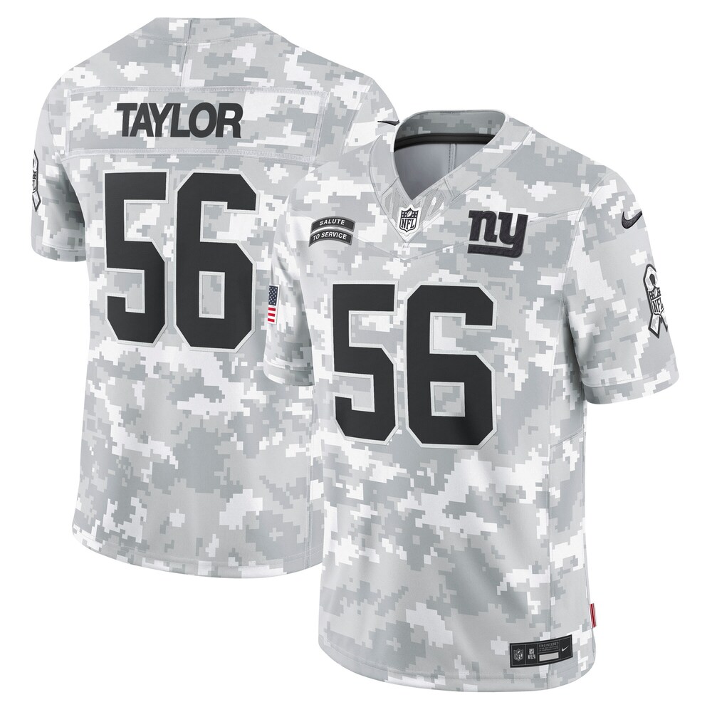 Lawrence Taylor New York Giants 2024 Salute to Service Retired Player Limited Jersey | Arctic Camo