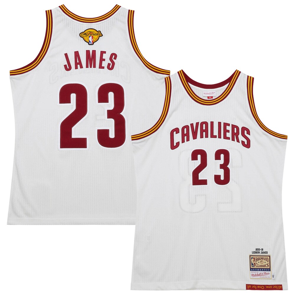 LeBron James Cleveland Cavaliers Mitchell & Ness 2015/16 Hardwood Classics Authentic Jersey - White