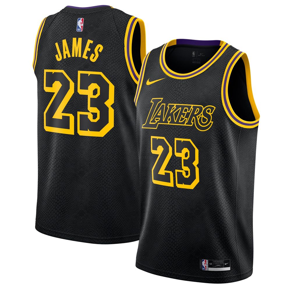 LeBron James Los Angeles Lakers Nike City Edition Swingman Jersey &#8211; Black